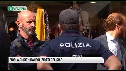 TG VENEZIA (09/10/2018) - FIORI A JUDITH DAI POLIZIOTTI DEL SIAP