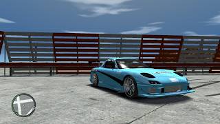 GRAND THEFT AUTO IV MAZDA RX-7 C-WEST DRIFT TESTING HD