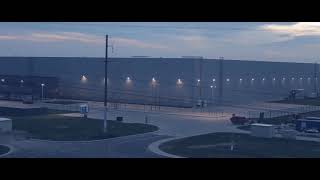 Famous Rhenus Logistics warehouse building in Vilnius Time Lapse Profile