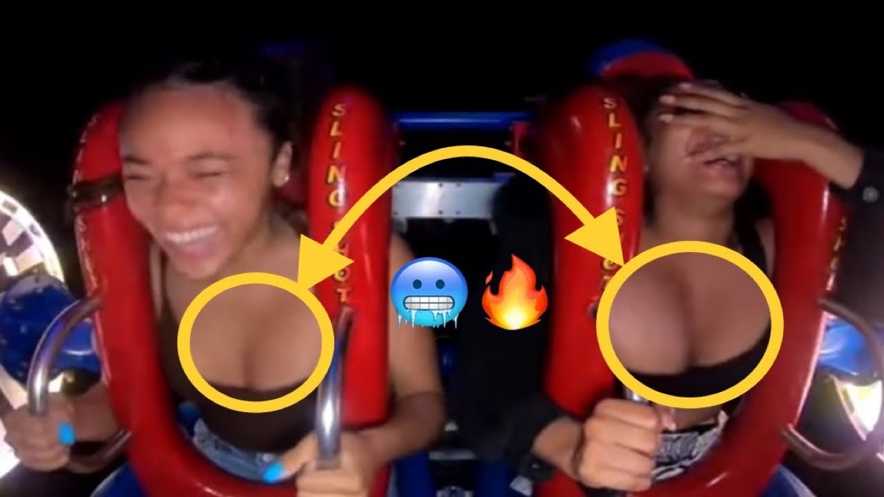 Slingshot Ride Mishaps: See Boobs Fly!