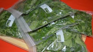 حفظ السبانخ بالطريقة الصحيحة /comment conserver les épinards frais/How to prepare spinach