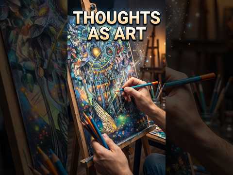 If My Thoughts Were Art... 💭 #art #artist #shorts