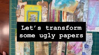 UGLY PAPERS become something UNIQUELY BEAUTIFUL  ~ #letteroftheweek