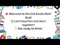 2nd Grade Math Quiz 🧮 | Fun Multiple Choice Math Questions | Addition, Subtraction & Counting