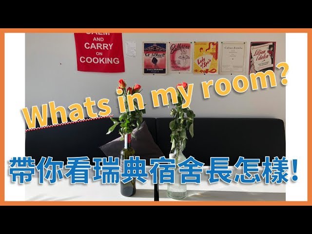 瑞典單人宿舍 (Kungshamra) Room Tour|一個實用簡約時尚的瑞典風|交換學生Vlog 縮圖