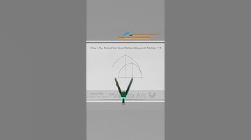Draw Five Pointed Star Given Distance Between its Vertices ( Method 2 ) #shorts