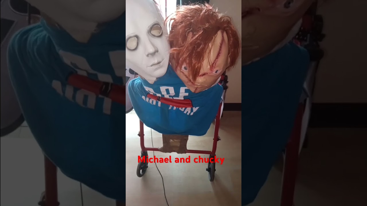 Michael and chucky my mind is full of sick thoughts I love it😂😂😂😂😂🔥🔥🔥
