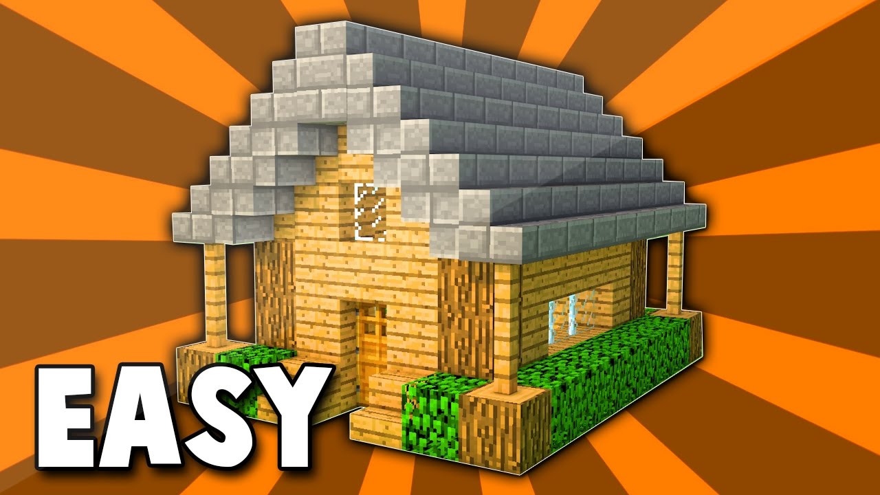 (#1) Minecraft: How To Build A Small Wooden Survival House Tutorial