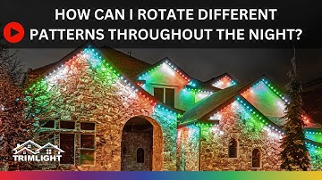 How can I rotate different patterns throughout the night?