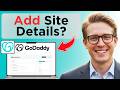 How to Add Basic Information in GoDaddy Website (Easy Guide)