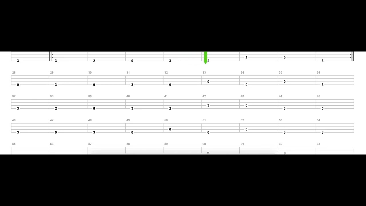 Wish You Were Here only Bass Tab (easy version)