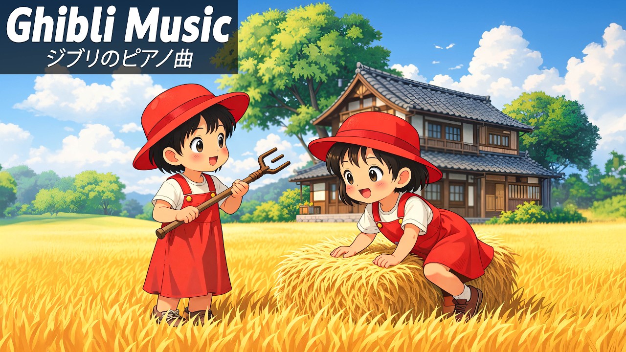 2時間 ジブリメドレーピアノ | ジブリ史上最高のリラックス BGM | おやすみジブリ 波音 | やさしさに包まれたなら, 君をのせて, ルージュの伝言