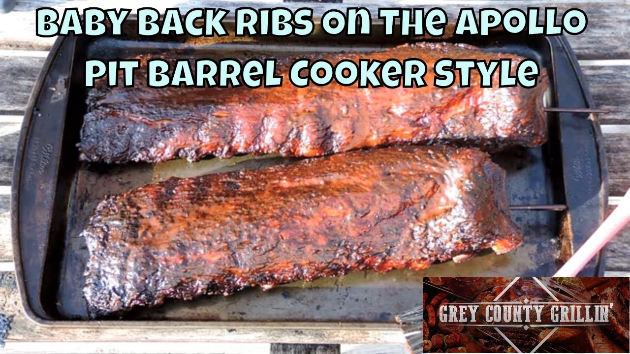 Smoked Ribs on The Apollo Pit Barrel Cooker Style YouTube