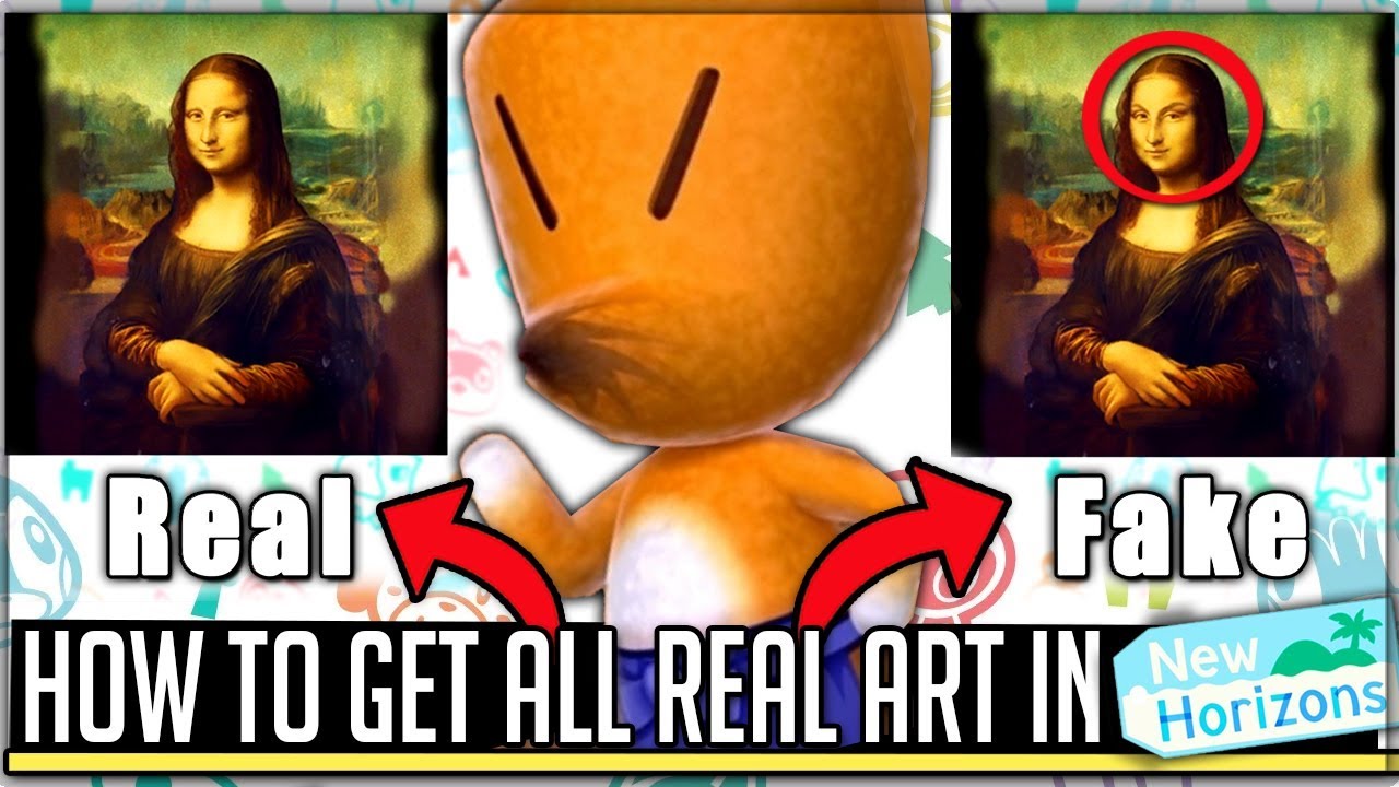 REAL Paintings + Statues in Animal Crossing: New Horizons! (Art Gallery Jolly Redd Guide) - YouTube