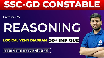 SSC-GD Constable Reasoning Special | Logical Venn Diagram  : 30+ IMP Que | By  Manish Napit Sir