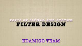 lecture 3 filters Digital Filters Lecture 3