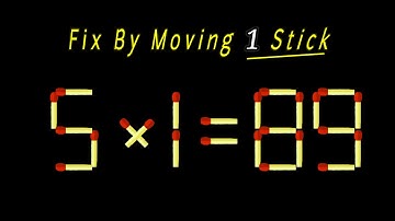 India, Fix The Equation by moving 1 stick | Matchstick Puzzle thony official