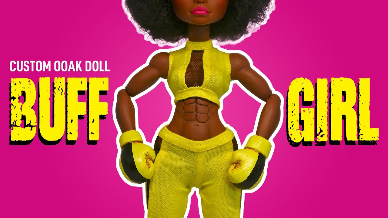 Создание кастомной куклы OOAK «МУСКУЛИСТАЯ ЖЕНЩИНА-БОКСЕР»