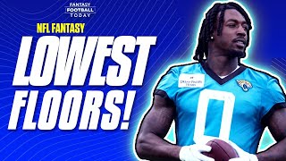 6 Players with the LOWEST Floors in Rounds 1-3! Debates &amp; Projections | 2023 Fantasy Football Advice