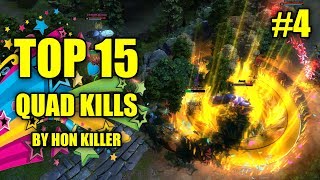 HoN Top 15 Best Quad Kills Plays (2019) #4