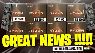 AMD With Monster Ryzen 5 4300G Family & Ryzen 5 5500/5300 - INTEL ARC (All Release Dates & Prices)