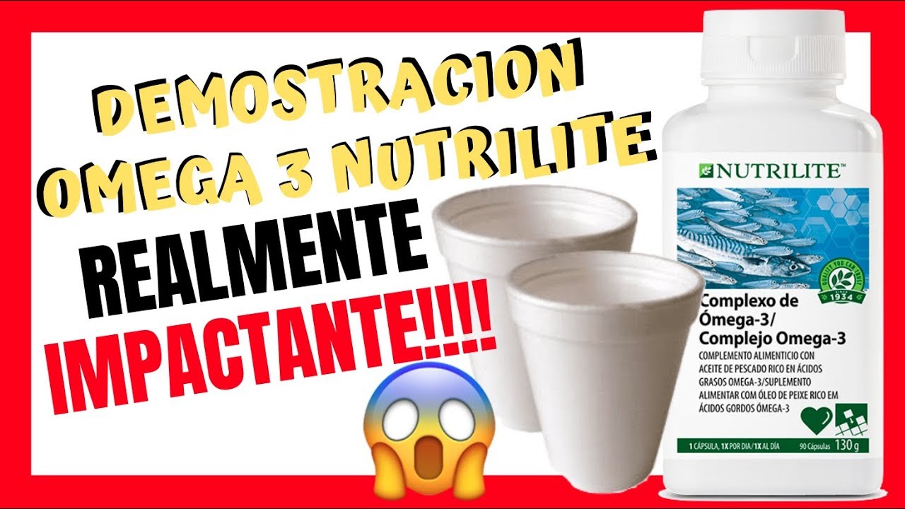Demostracion OMEGA 3 NUTRILITE [con ICOPOR] 😱 AMWAY YouTube