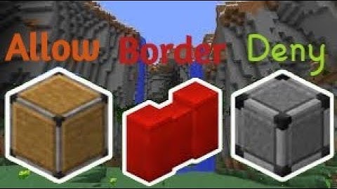 How to obtain and use SECRET MINECRAFT BLOCKS (allow, deny, and border)