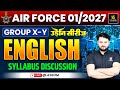 Airforce 01/2027 English | Syllabus Discussion LIVE 🚀 | Group X &amp; Y | उड़ान सीरीज़ | Vikas Sir