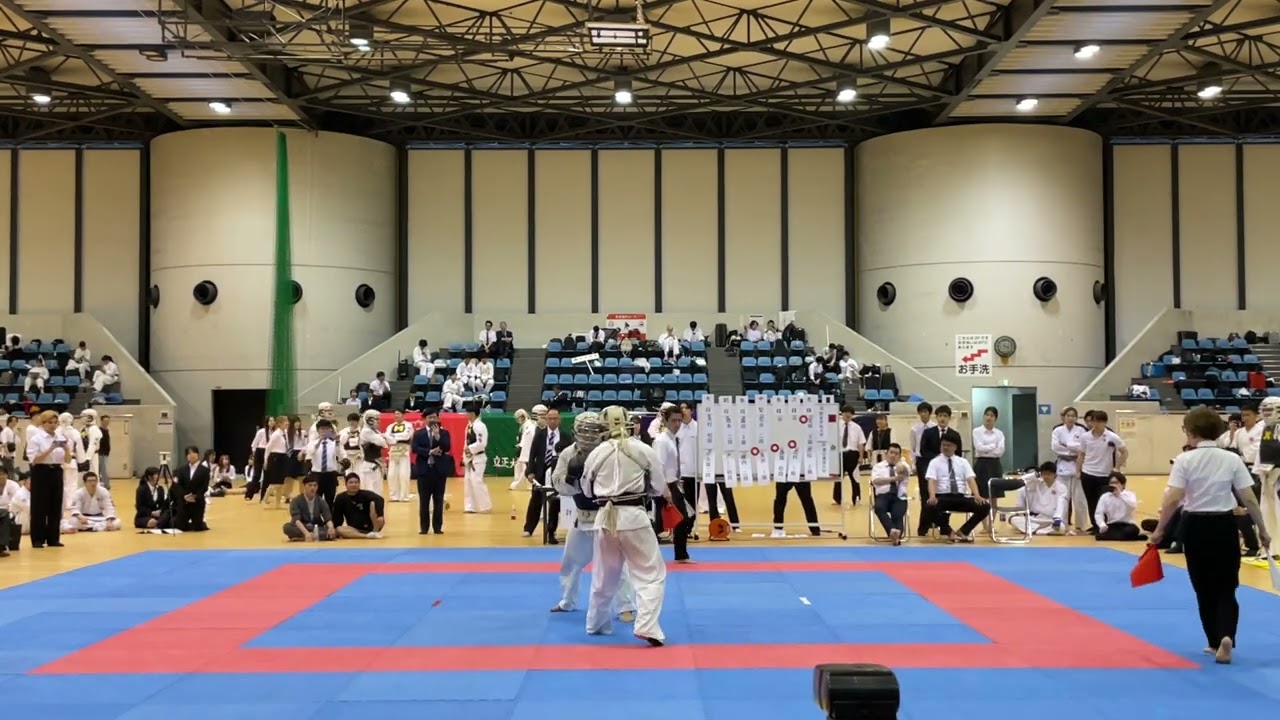 日本拳法第38回東日本大学リーグ戦　男子　決勝リーグ　第5試合　関東学院大学 vs 慶應義塾大学