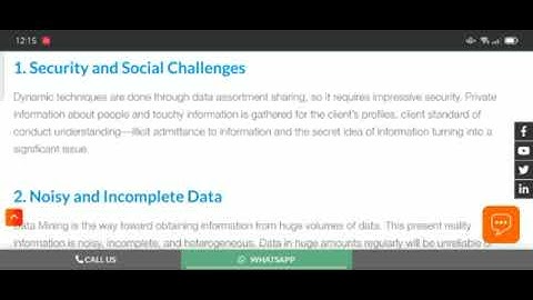 A data mining challenges