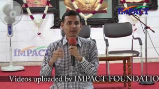 'Take charge and Be free' class by Dr Vivek Modi at IMPACT 2016