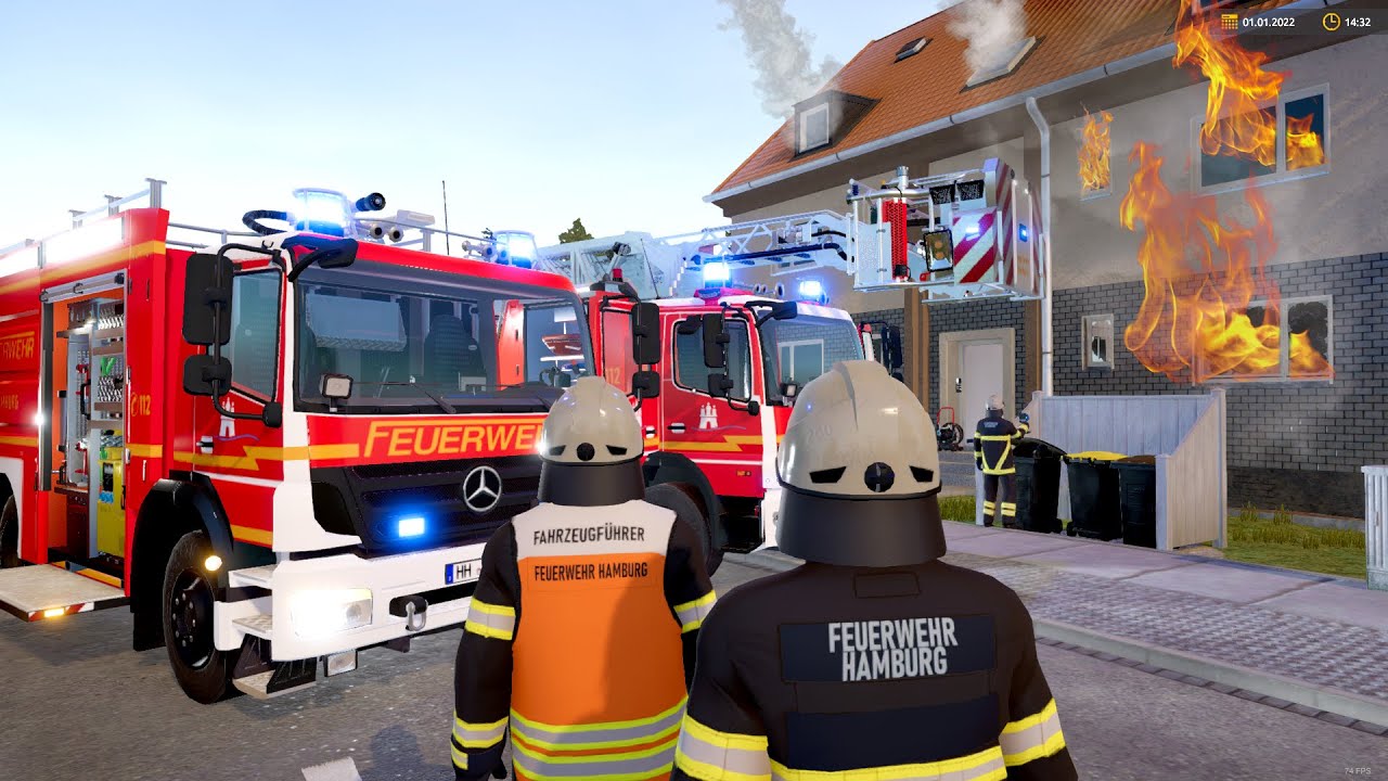 Emergency Call 112 - Hamburg Fire Brigade Respond to Apartment Fire! (Firefighting Simulation)