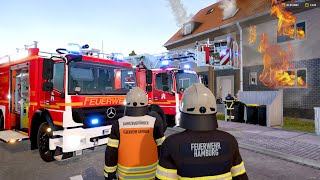 Emergency Call 112 - Hamburg Fire Brigade Respond to Apartment Fire! (Firefighting Simulation)