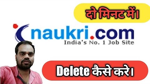 Naukri account delete kaise kare | How to Delete Naukri Profile/Account