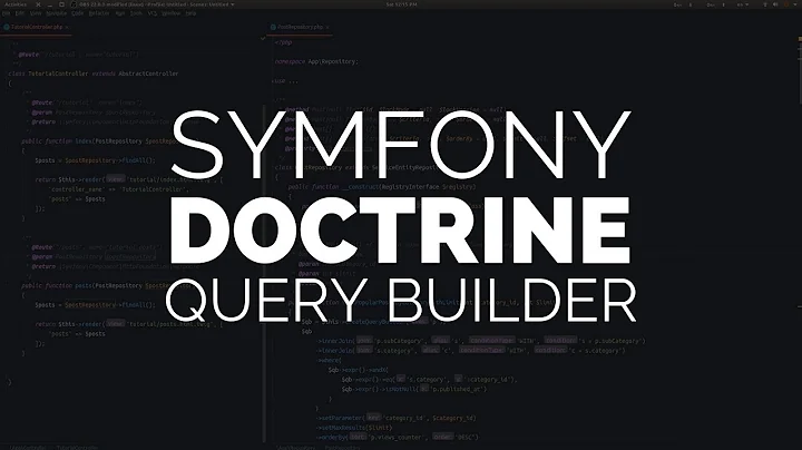 Symfony 4 & Doctrine: QueryBuilder