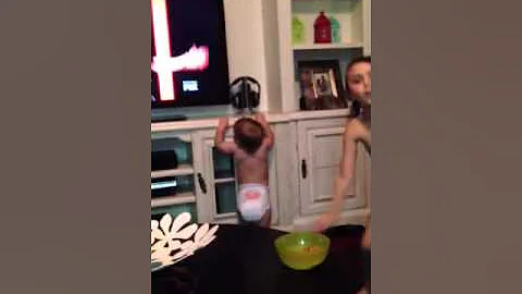 Toddler Dancing Latin Music