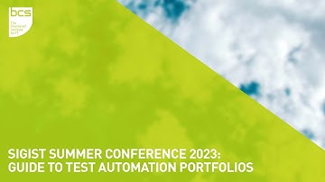 SIGiST Summer Conference 2023 | Guide To Test Automation Portfolios