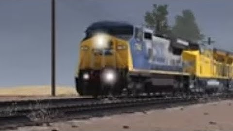 Trainz Simulator 3 CSX C40-8W Leads UP manifest Train