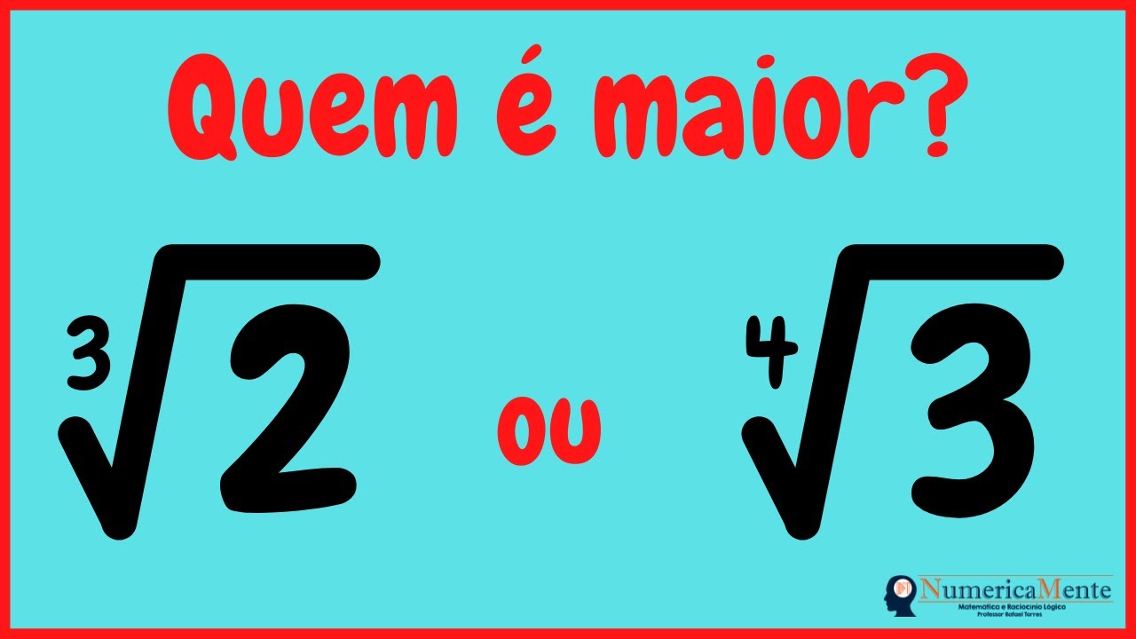 😱 VOCÊ CONSEGUE DESCOBRIR QUEM É O MAIOR? | Potenciação e Radiciação | Explicação passo a passo