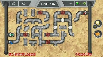 Pipeline Level 116 All 3 stars By Pixign, Android Solution