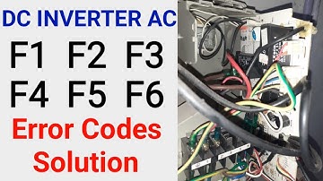 DC Inverter AC Changhong Ruba F1,F2,F3,F4,F5,F6 Error codes Solve