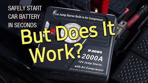 JF.EGWO 2000A Car Jump Starter with Air Compressor Review