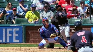 CLE@TEX: Davis blasts a three-run homer to left field