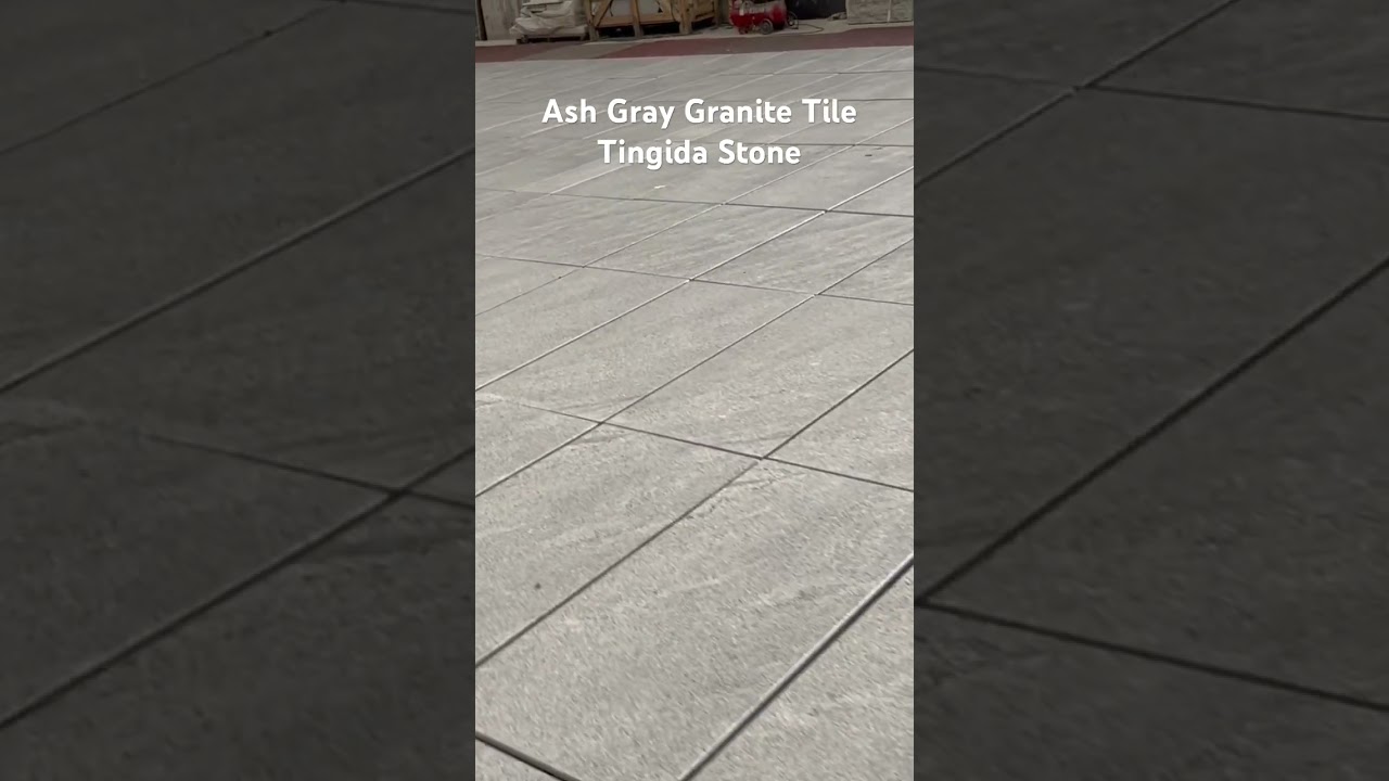 Ash Grey Granite Honed Tile For New Zealand Project