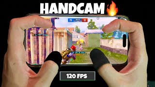 BEST HANDCAM 120 Fps | 4 Finger  gyroscope | İphone 15 Pro MAX 😱Pubg mobile