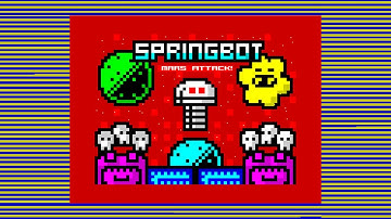Прохождение игры 2020 года Springbot - Mars Attack на ZX Spectrum 48 K