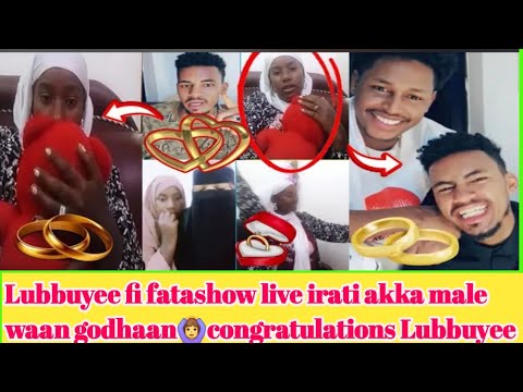 Lubbuyee Fi Fatashow Live Irati Akka Male Waan Godhaan Congratulations Lubbuyee