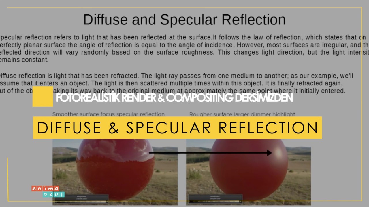 Fotorealistik Render & Compositing Dersimizden| Diffuse&Specular ...