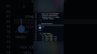 3D Animated Loader | using html and css | #codebooster #shorts #coding #loader #htmlcss #3danimation