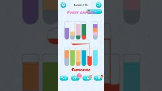 water sort puzzle game level 115 #funnygaming #shorts #water #watergame #puzzle #andriodiosgames